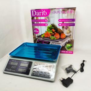 Ваги торгові Dario DES-4V-40S з калькулятором та акумулятором до 40кг