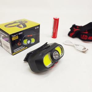 Ліхтар налобний акумуляторний KX-302-LED+2COB