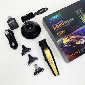Машинка для стрижки волосся з потужним мотором XPRO VGR V-992 GOLD з насадками 1-2-3 мм