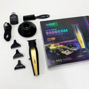 Машинка для стрижки волосся з потужним мотором XPRO VGR V-992 GOLD з насадками 1-2-3 мм