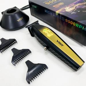 Машинка для стрижки волосся з потужним мотором XPRO VGR V-992 GOLD з насадками 1-2-3 мм