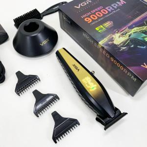 Машинка для стрижки волосся з потужним мотором XPRO VGR V-992 GOLD з насадками 1-2-3 мм