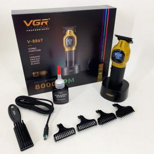 Тример для стрижки волосся VGR V-886T GOLD 8000RPM 4 насадки