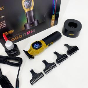 Тример для стрижки волосся VGR V-886T GOLD 8000RPM 4 насадки