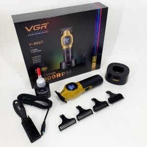 Тример для стрижки волосся VGR V-886T GOLD 8000RPM 4 насадки