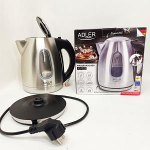Електрочайник металевий Adler AD 1223 1.7л 2200Вт з підсвіткою для дому та офісу