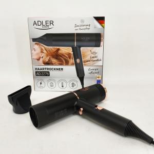 Фен Adler AD 2278 Black 1400Вт 2 швидкості 2 режими іонізація концентратор захист від перегріву
