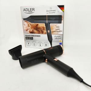 Фен Adler AD 2278 Black 1400Вт 2 швидкості 2 режими іонізація концентратор захист від перегріву