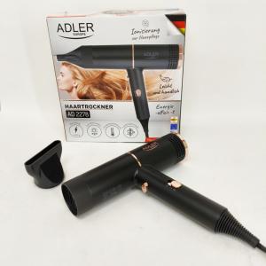 Фен Adler AD 2278 Black 1400Вт 2 швидкості 2 режими іонізація концентратор захист від перегріву