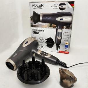 Фен з іонізацією та дифузором Adler AD 2248 grey 2400Вт