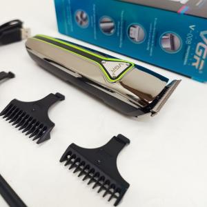 Професійна машинка тример бездротова для стрижки волосся VGR V-008 GREEN