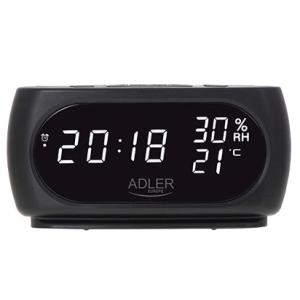 Настільний годинник-будильник Adler AD 1186 Black