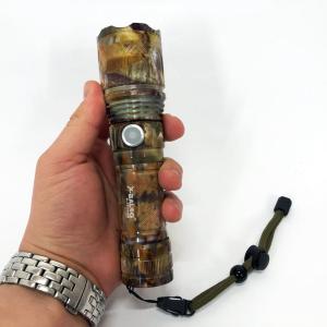 Ліхтарик ручний тактичний Bailong BL-P511M-P90 камуфляж, супер яскравий ліхтарик, потужний кишеньковий ліхтарик