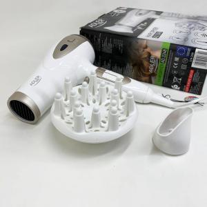 Електричний фен для волосся Adler AD-2248 White 2400Вт для укладання та сушіння з насадками з іонізацією