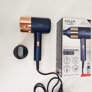 Фен Adler AD 2280 1800Вт 2 швидкості 3 режими холодне повітря концентратор кабель 1,8 м