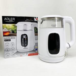 Чайник електричний Adler AD 1305 1.7Л 2200Вт White Silver