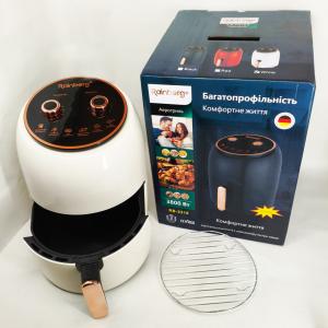 Електро Фритюрниця безмасляна Rainberg RB-2318 3800 Вт з знімним кошиком 8.5л до 30 хв White