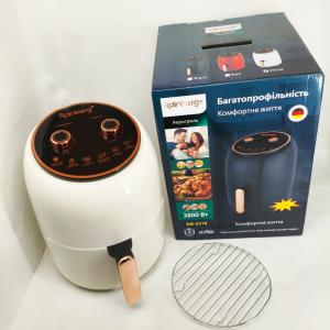 Електро Фритюрниця безмасляна Rainberg RB-2318 3800 Вт з знімним кошиком 8.5л до 30 хв White