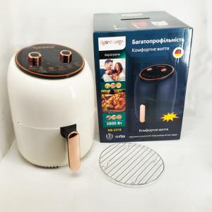 Електро Фритюрниця безмасляна Rainberg RB-2318 3800 Вт з знімним кошиком 8.5л до 30 хв White