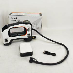 Аккумуляторный компрессор с фонарем Litheli питание от павербанка УМБ Litheli Power Bank 20000 мАч 45Вт