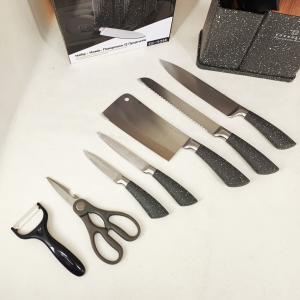 Набір кухонних ножів Edenberg EB-11098 із 12 предметів на стійці Gray