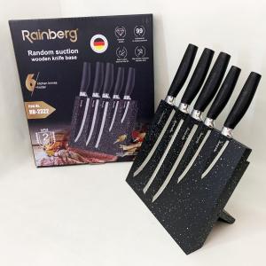 Набір ножів Rainberg RB-2322 з нержавіючої сталі з магнітною основою Black