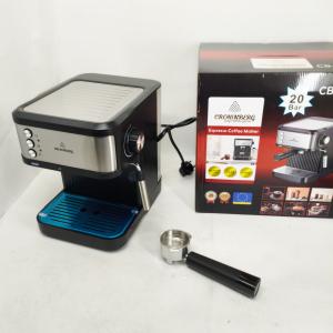 Еспресо кавоварка Crownberg CB-1570 1200Вт з робочим тиском 20 бар і функцією приготування 2 чашок
