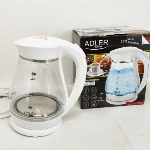 Чайник електричний Adler AD 1274 1.7л 2200Вт пластиковий з автоматичним вимкненням White