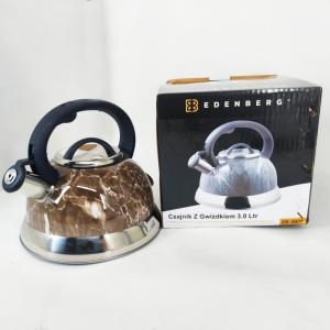 Чайник Edenberg EB-8871 із нержавіючої сталі зі свистком 3л Brown