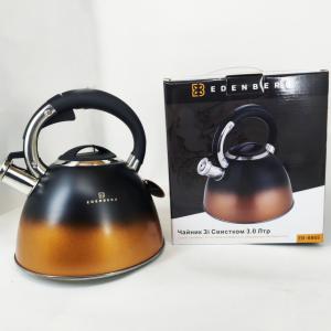 Чайник Edenberg EB-8865 зі свистком 3л Black