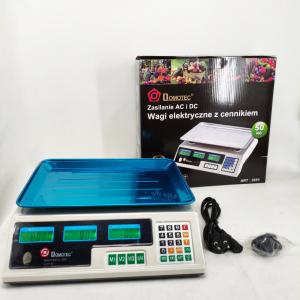 Ваги торговельні платформа DOMOTEC MS-228 до 50кг акумулятор