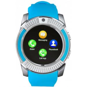 Розумний смарт-годинник Smart Watch V8. Колір: синій