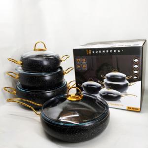 Набір кухонного посуду Edenberg EB-12948 8 предметів з мармуровим антипригарним покриттям