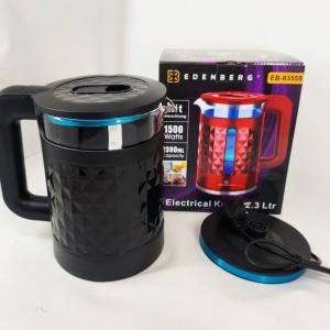 Електрочайник скляний Edenberg EB-83559 2.3л 1500Вт Black