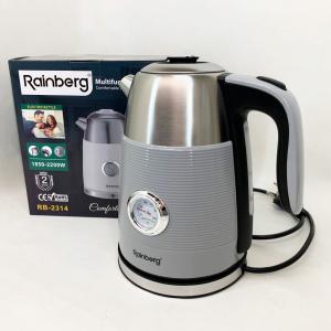 Чайник електричний із датчиком температури Rainberg RB-2314 2200Вт 1.7л Gray