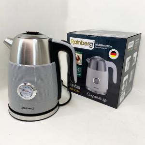 Чайник електричний із датчиком температури Rainberg RB-2314 2200Вт 1.7л Gray
