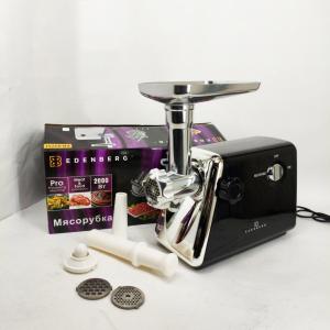 М'ясорубка електрична Edenberg EB-83751 2000Вт із насадками Black