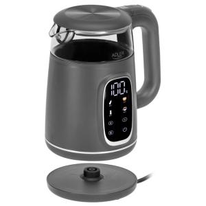 Чайник Adler AD 1305 із регулюванням температури 1.7Л 2200Вт Gray
