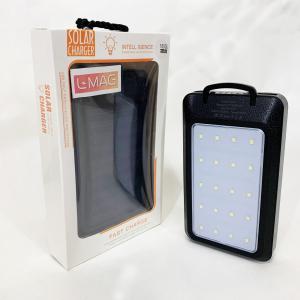 УМБ Power Bank Solar 18000 mAh мобільне зарядне з сонячною панеллю та лампою, Power Bank Charger Black