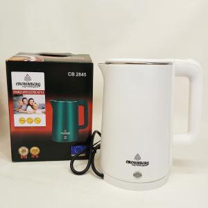 Електрочайник Crownberg CB-2845 дисковий 1.8л 1800Вт White