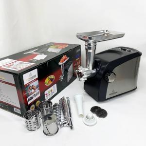 Електром'ясорубка Crownberg CB-4216 3200Вт м'ясорубка соковитискач з терками для овочів та реверсом