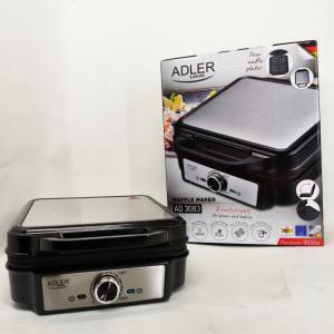 Електрична вафельниця Adler AD 3083 з антипригарним покриттям, регулюванням температури та 1800Вт