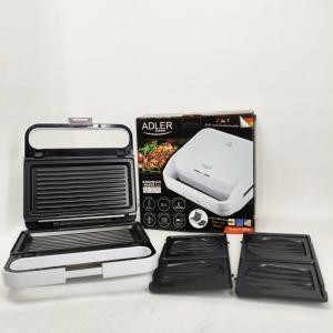 Бутербродниця Adler AD 3070 2в1 1100Вт White