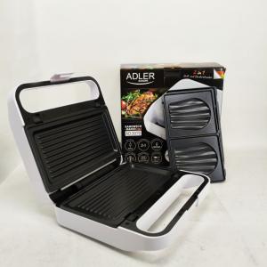Бутербродниця Adler AD 3070 2в1 1100Вт White