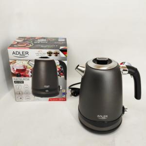 Чайник металевий Adler AD 1295 1.7л 1850Вт електричний з терморегулятором 40-100 ° С Gray