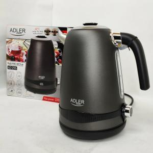 Чайник металевий Adler AD 1295 1.7л 1850Вт електричний з терморегулятором 40-100 ° С Gray