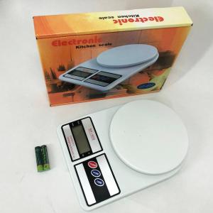 Ваги кухонні електронні Domotec SF-400 з LCD дисплеєм Білі до 10кг