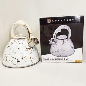 Чайник зі свистком Edenberg EB-8864 з турбо індукційним дном 3л White