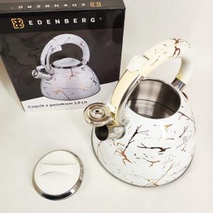 Чайник зі свистком Edenberg EB-8864 з турбо індукційним дном 3л White
