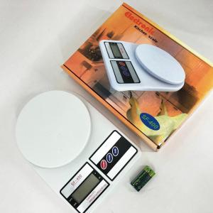 Ваги кухонні електронні Domotec SF-400 з LCD дисплеєм Білі до 10кг